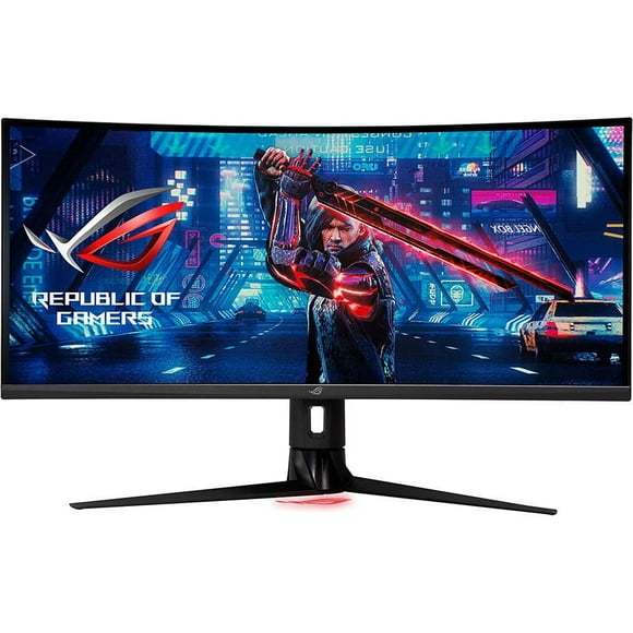 ASUS ROG Strix 34” XG349C UWQHD 3440 x 1440 180Hz 1ms Ultra-wide Gaming Monitor with G-Sync Compatible