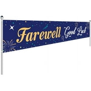 Farewell Good Luck Large Banner, Going Away Party Decorations, Goodbye, Farewell, Retirement, Job Change, Relocating, Moving Party Supplies