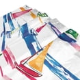 thumbnail image 3 of Yayeee Shower Curtain with Hooks 72"x72" Waterproof Fabric Bathroom Hanging Decor, Hand Drawn Sailboats, 3 of 5