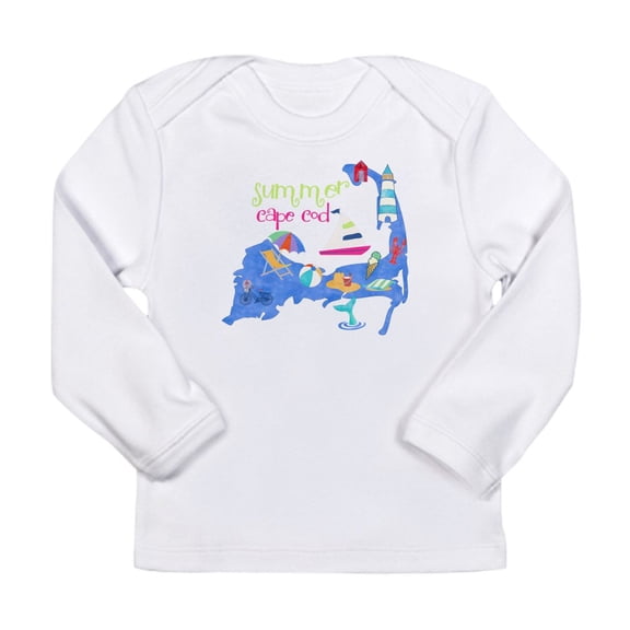 CafePress - Cute Cape Cod Map Long Sleeve Infant T Shirt - Long Sleeve Infant T-Shirt