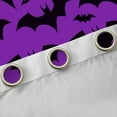 thumbnail image 4 of jejeloiu Bat Blackout Curtains,Purple Black Curtains Pack of 2 (38x45 Each),Halloween Theme Window Curtains For Teens Boys,Super Cozy Room Decor, 4 of 6