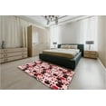 thumbnail image 5 of Ahgly Company Machine Washable Indoor Rectangle Transitional Brown Red Area Rugs, 5' x 8', 5 of 7