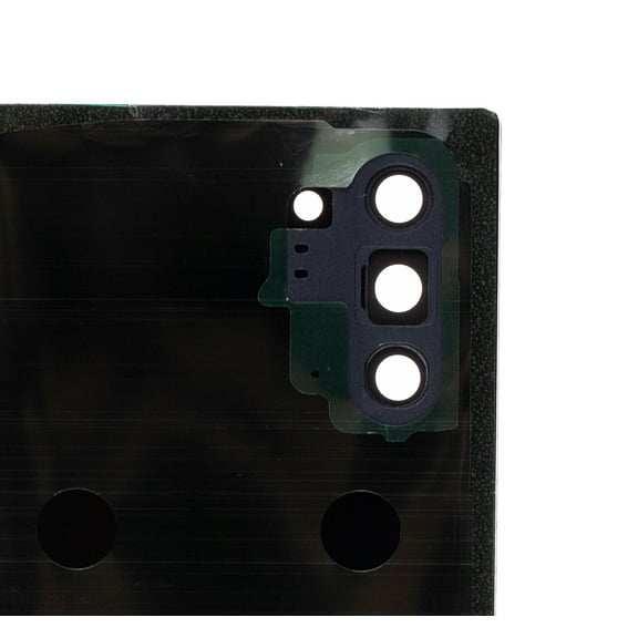 Replacement Back Cover Glass With Camera Lens Compatible For Samsung Galaxy Note 10 (Service Pack) (Aura Black)