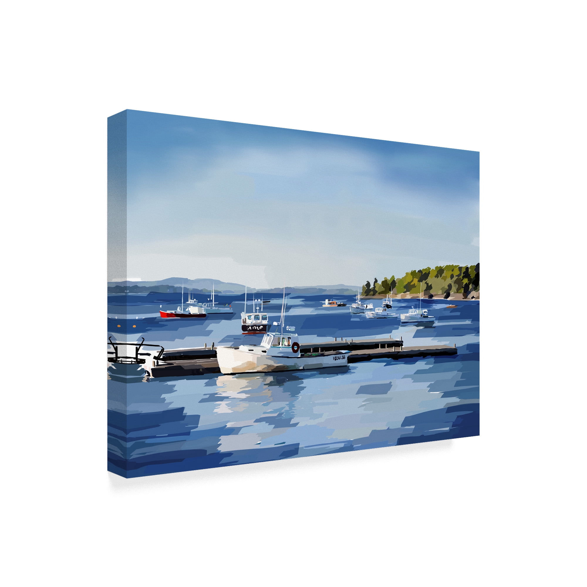 Trademark Fine Art 'Peaceful Harbor II' Canvas Art by Emily Kalina