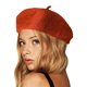 thumbnail image 4 of Gorro de boina, gorro cálido de invierno estilo francés de color sólido para mujeres y niñas, 4 of 5