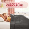 thumbnail image 3 of Manta pesada Cute King Grey de 3,2 kg, 100 x 150 cm, para 27 a 36 kg, 3 of 6
