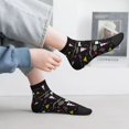 thumbnail image 5 of Bingfone Colorful Geometry Design Patterned Men's Women's Casual Cotton Socks, 5 of 5