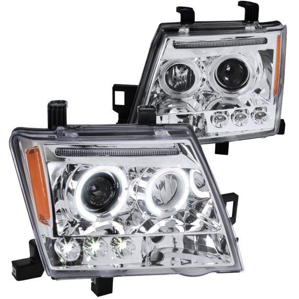 SpecD Tuning Led Chrome Housing Clear Lens Projector Headlights for