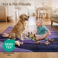 thumbnail image 4 of ODIKA 2'x3' Ultra-Soft Accent Mat, Purple Abstract Watercolor Ombre Brushstroke Motifs Swirl Contemporary None Washable, Bare feet friendly, Easy Care Indoor rug for Bedside, Footrest, 4 of 7