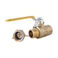 thumbnail image 2 of 3/4" Full Port Brass Ball Valve with Chain and Cap (3/4" Female Thread x Hose Thread) 26.99, 2 of 3