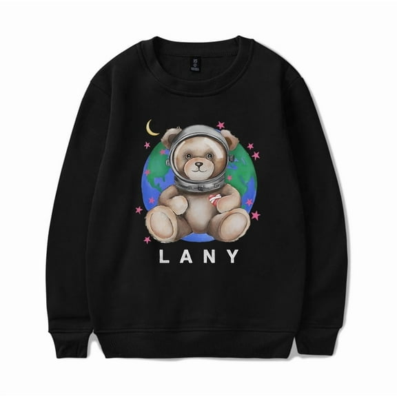 Leopard LANY Crewneck Cherry Logo Printed Sweatshirt Tracklist Long Sleeve Men Women Streetwear