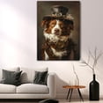 thumbnail image 2 of Brittany Dog Canvas Painting Canvas Art Prints Bathroom Artwork for Wall Living Room Bedroom Bathroom Wall Art Framed Art Wall Decor Wood Wall Hanging Art, 2 of 6