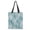 Aqua Wash, variant on Canvas Tote Bag With Reinforced Handle & Inner Pocket Heavy Duty Eco Reusable Shopping Bag Large Capacity For Grocery Beach School Picnic Travel, Tropical Palm