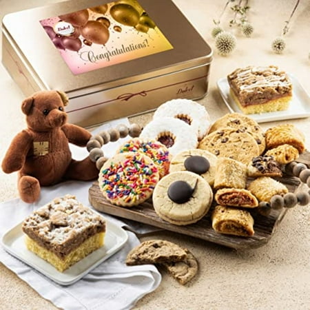 Dulcet Gift Baskets Congratulation Deluxe Bakery Mix of Assorted Cookies and Pastries Dulcet Gift Baskets Congratulation Deluxe Bakery Mix of Assorted Cookies and Pastries