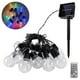 thumbnail image 2 of Luces de cadena solares Luces de patio al aire libre Luces colgantes G50 impermeables con energía solar con 20 bombillas LED inastillables para fiesta de bistró en el balcón del patio traser, 2 of 5