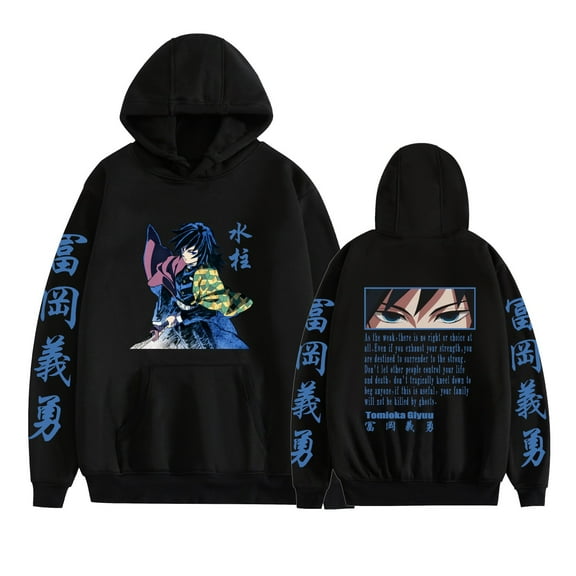 Duoxingbao  Japanese anime new Demon Slayer 2D hoodie long-sleeved sweatshirt unisex couple outfit