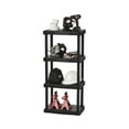 thumbnail image 4 of Hyper Tough 14"D x 21.75"W x 47.6"H 4 Shelf Plastic Garage Storage Shelves, Black, Adult, 4 of 12