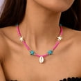 thumbnail image 6 of Handmade Beaded Shell Necklace Adjustable Length Decoration for Trendy Women, 6 of 17