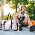 thumbnail image 6 of Cinvoph Fitness Crossbody Bag Soccer Rugbys Print Travel Yoga Bag Large Capacity Gym Bag Sport Accessory for Outdoor Daily Use 18"x9"x8", 6 of 6