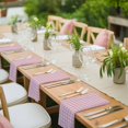 thumbnail image 3 of Pink Cloth Napkins, Grid Checkered Plaid Gingham Lattice Trellis Washable and Reusable Dinner Napkins Set of 6, Table Napkin for Kitchen Party Birthday Wedding Hotel Housewarming 20"x20", 3 of 8