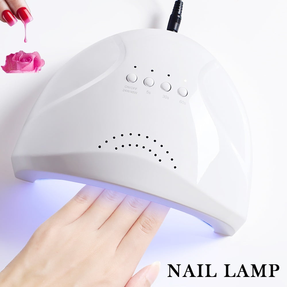 ODOMY 48W UV/LED Lamp Nail Dryer Timing Manicure Tool Beauty Nail Gel Lamp Curing For Nails EU Plug