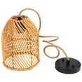 thumbnail image 4 of FRCOLOR rustic lampshade Basket Pendant Light Rattan Lampshade For Ceiling Light Rustic Chandelier Light Cover Pendant Light Ceiling Light Cover,9.06"X7.09"X7.09", 4 of 5