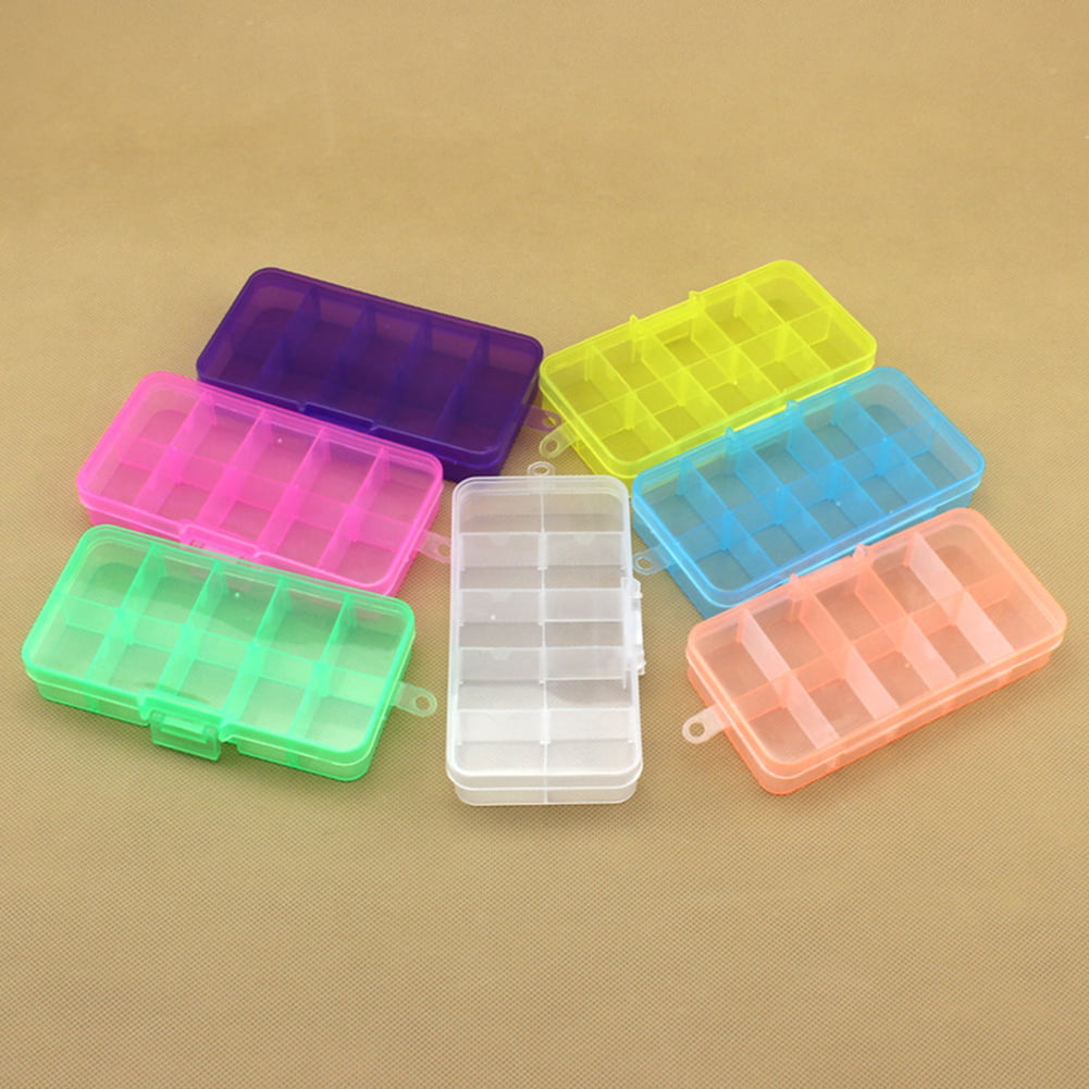 Details about   Empty 8-Slot Portable Plastic Storage Box Case Container For Tool Hardware