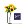 thumbnail image 1 of Trabajo valor dedicar energía Tarjeta de bendición de jarrón de girasol artificial, 1 of 3
