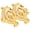 Gold, variant on BIMZUC 2Pcs Incense Holder for Sticks Sandalwood Burner Alloy Meditation Yoga Dragon Ornaments (1.5 inches / 3.8 cm, Gold)