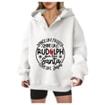 thumbnail image 2 of Dance Like Like Rudolph Santa Love Jesu Christmas Hoodies for Women Christian Pullover Sweatshirt, 2 of 8