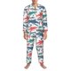 thumbnail image 3 of Fotbe Colorful Shark Pijama de Hombre con Estampado de Manga Larga, Conjunto de 2 Piezas, Ropa de Dormir Suave y Cómoda con Bolsillos-Medium, 3 of 7