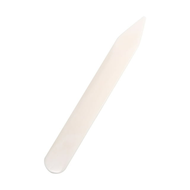 Herramienta de Carpeta de Hueso Spptty Natural para Marcar Pliegues Color Blanco