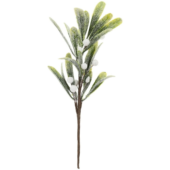 Xmas Artificial Mistletoe Berries Stem Christmas DIY Simulation Mistletoe Branch