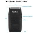 thumbnail image 3 of KEMEI Men's Electric Razor Reciprocating Twin Blades Shaver, 3 of 6