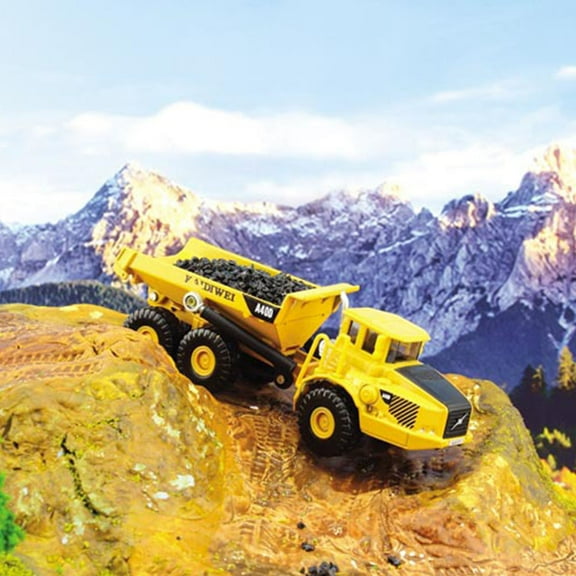 Raindrops 1:87 Construction Vehicles Model Engineering Car Dump Truck Toy Gift for Kids Children