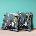 thumbnail image 4 of Empress Hall Indoor/Outdoor Pillow with Removable Cover in Gray Blue Black18x18, 4 of 4