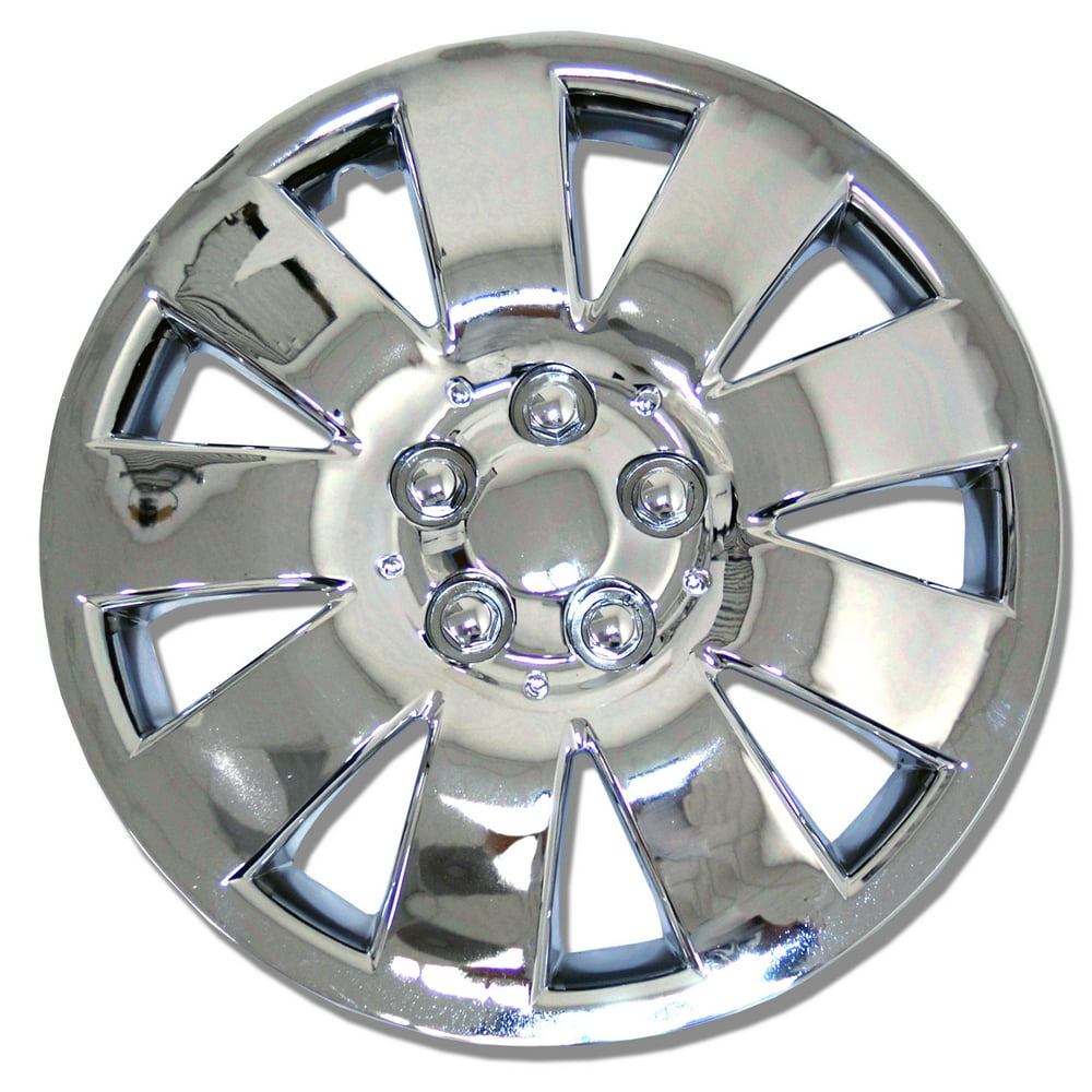 Set of 4 Chrome Finish Hubcaps 14" WSC721C14 Hub Caps Wheel Skin