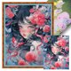 thumbnail image 1 of Hilo de bordar de algodón ecológico completo, punto de cruz estampado de niña rosa de 11CT, 40x56cm, 1 of 9