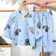 thumbnail image 1 of Ropa de dormir de algodón para bebés, niños y niñas, ropa de casa para niños de 1 a 11T, pijamas finos y ajustables, ropa de algodón para niños, lindo Jersey, 1 of 4
