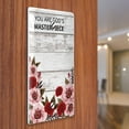thumbnail image 3 of WIRESTER 1-Gang No Device Wall Plate Cover, Red Flower - You Are God's Masterpiece, 3 of 6