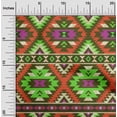 thumbnail image 2 of oneOone Cotton Cambric Red Fabric African Aztech Sewing Material Print Fabric By The Yard 42 Inch Wide, 2 of 4