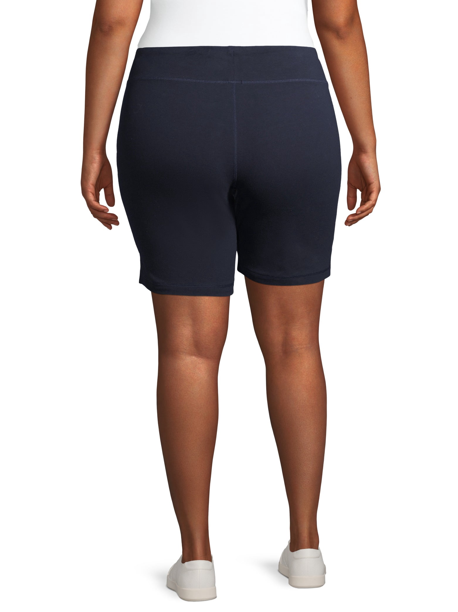 Athletic Works Womens's Plus Size 9" Bermuda short with Side vents