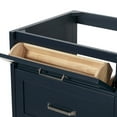 thumbnail image 6 of Ariel Monroe 67 Inch Double Oval Sink Bathroom Vanity With Italian Carrara Marble Countertop 1.5 inch Edge In Midnight Blue, 6 of 7