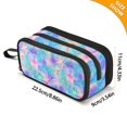 thumbnail image 4 of FORMRS Pencil Case with 3 Compartments Zipper Pouch, Elementary School Level and up, Neon Starfish Pattern, 4 of 8
