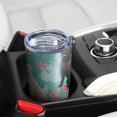 thumbnail image 5 of 20 Oz Labrador Dogs with Flowers Coffee Tumbler Double Wall Insulated Stainless Steel Water Bottle | Metal Reusable Thermoses Flask with Cup Cap | Leak & Sweat Proof with Anti-Dust Lid, 5 of 7