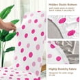 thumbnail image 5 of Yayeee 2 Pack Dining Chair Covers Stretch Parson Chairs Slipcovers Seat Protector, Purple Polka Dots, 5 of 6