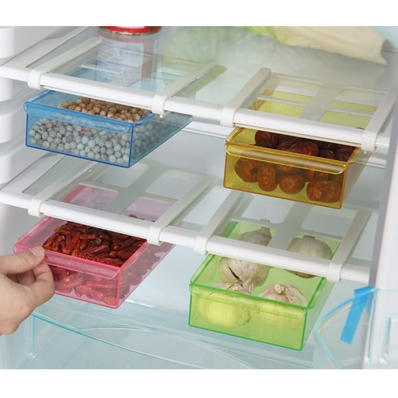 Pull-out Storage Box Non-slip Design Refrigerator Preservation Kitchen Classification