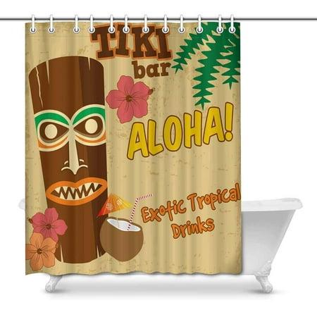 Mkhert Tiki Bar Rusty Sign Hawaiian Aloha Exotic Tropical Drinks