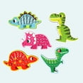 thumbnail image 4 of Juguete de para enhebrar, Montessori Aprendizaje Construcción temprana Bloque de tejido de cordones con forma de Animai , para Dinosaurio Salvador Dali enhebrar juguetes, 4 of 9