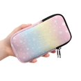 thumbnail image 2 of SEANATIVE 4 x 6.9 Inch Double Glasses Case for Women, Neoprene Zipper Eyeglasses Case Anti-Scratch Shockproof Lightweight Eyewear Pouch for Travel Outdoor Office Work, Floral Pink Gradient, 2 of 7